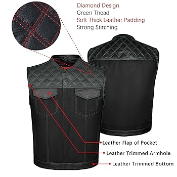 Amazon.com: Dream Apparel Men's SOA Denim & Leather